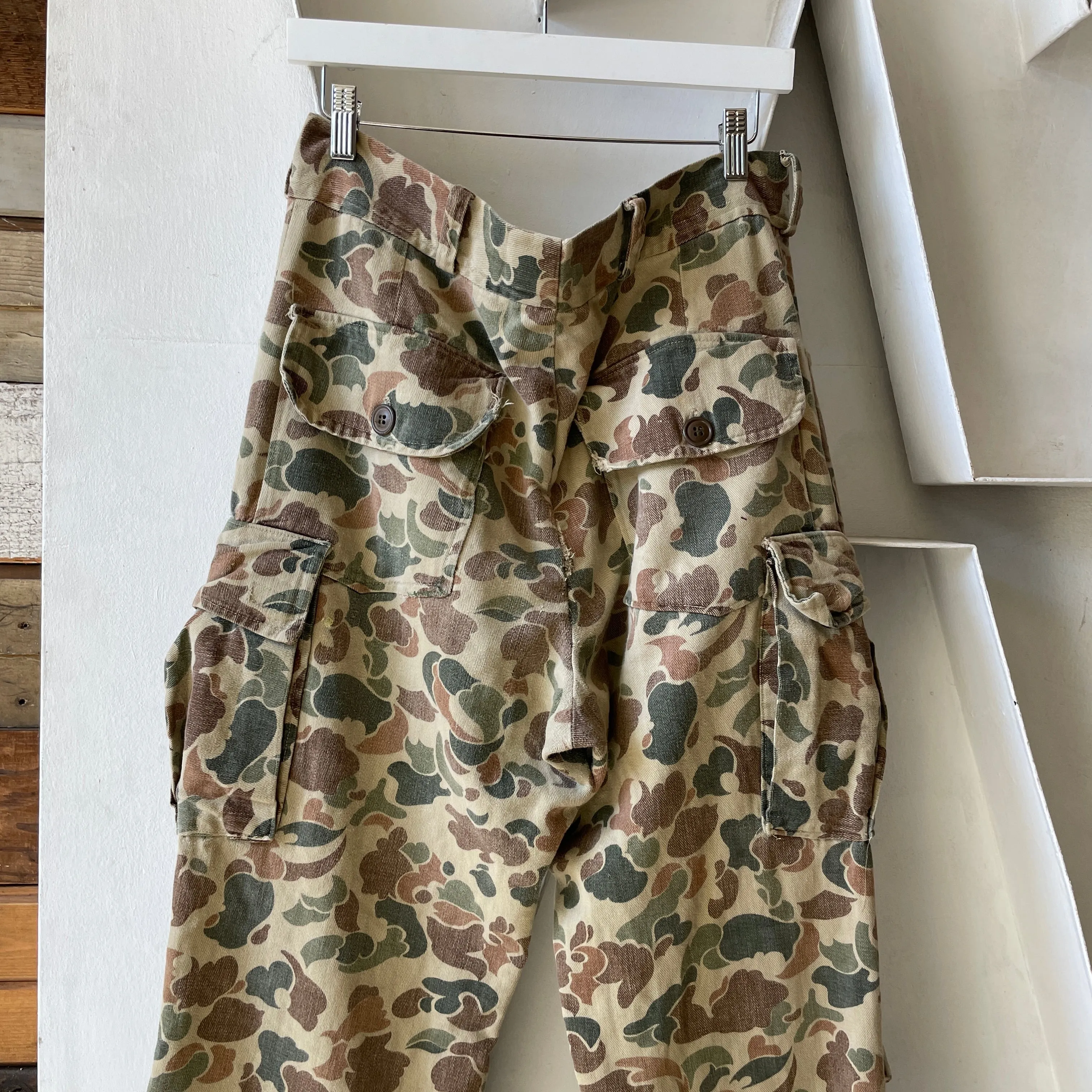 70’s Homemade Camo Trousers - 33" x 29.5”