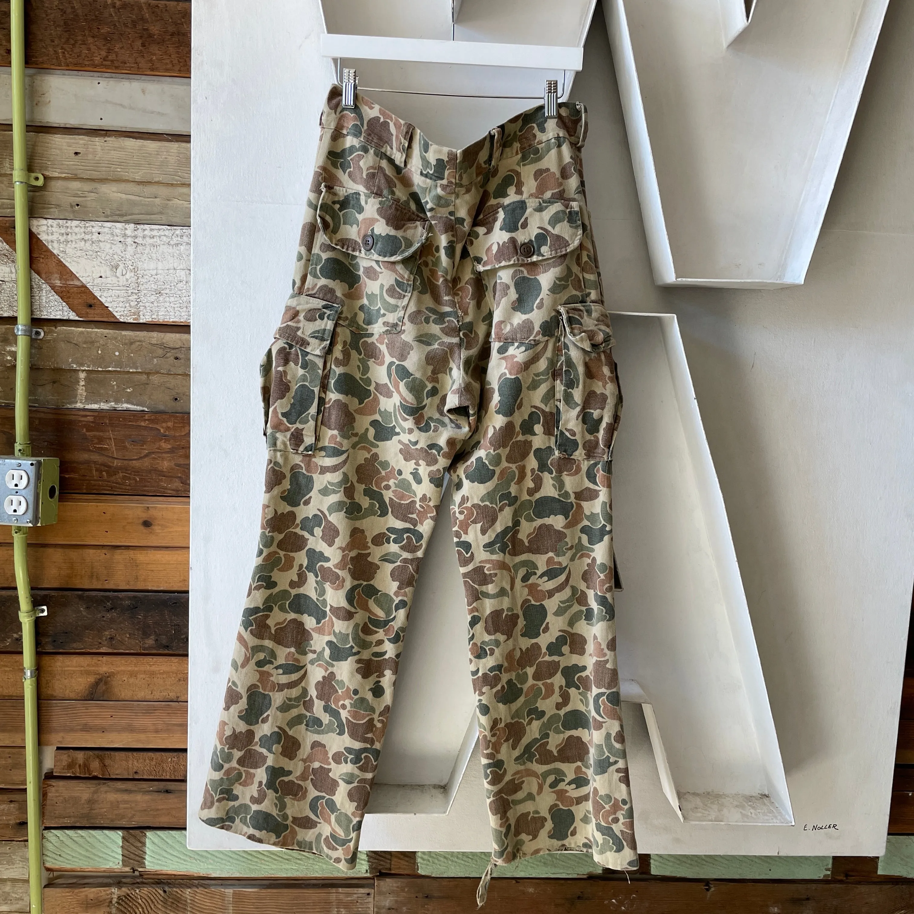 70’s Homemade Camo Trousers - 33" x 29.5”