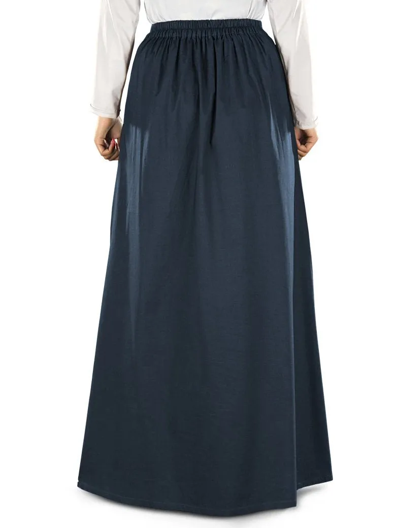 Aabirah Navy Blue Cotton Skirt