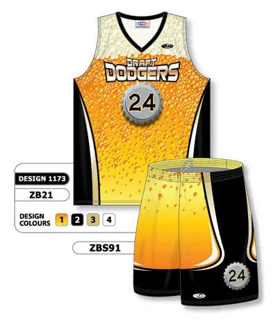 Athletic Knit Custom Sublimated Matching Basketball Uniform Set Design 1173