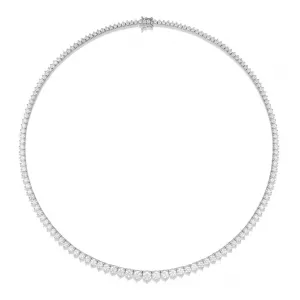 Aura Tennis Necklace 14ct | White Gold