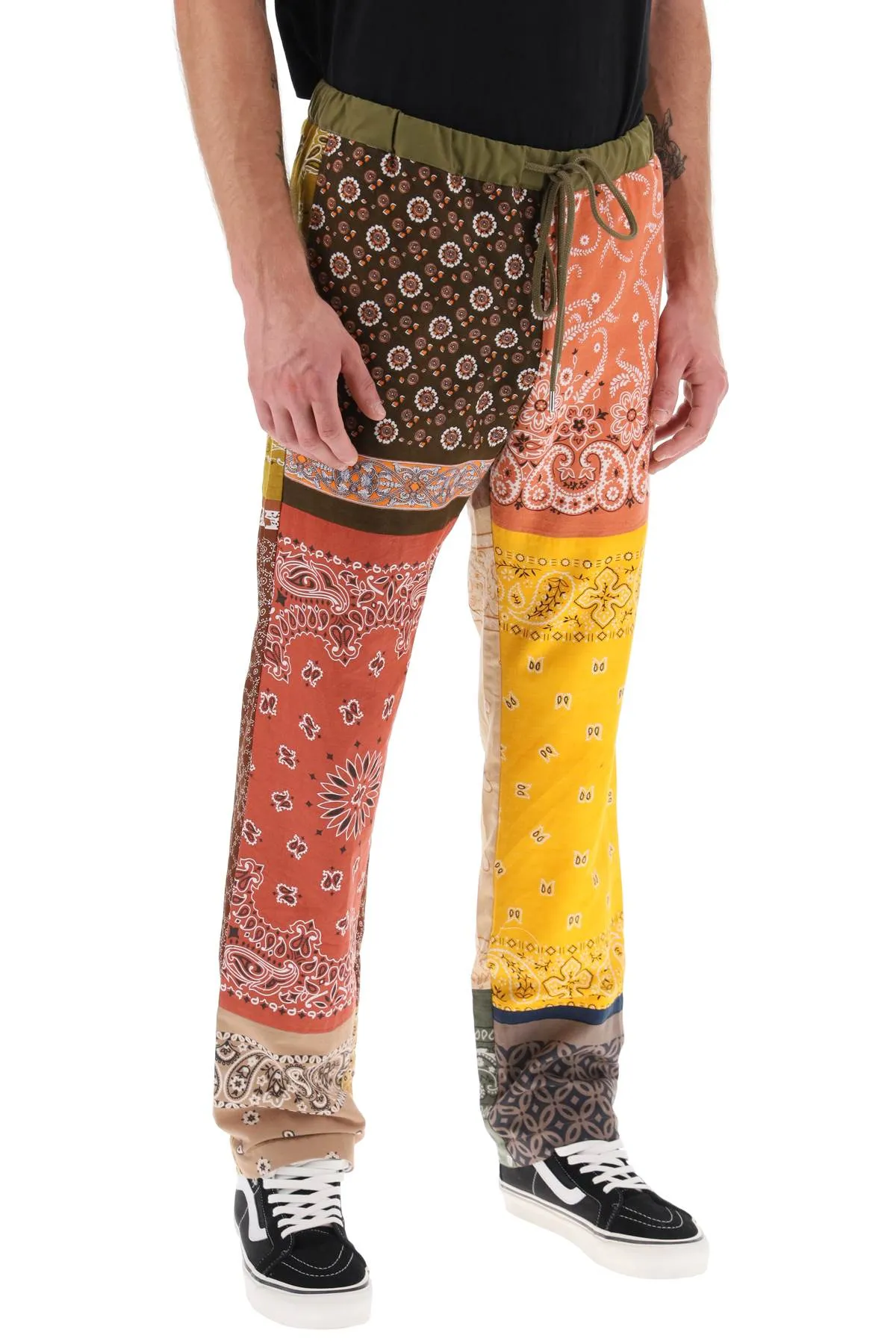 bandana patchwork pants