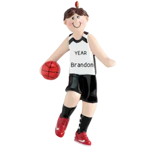 Basketball Boy Christmas Ornament