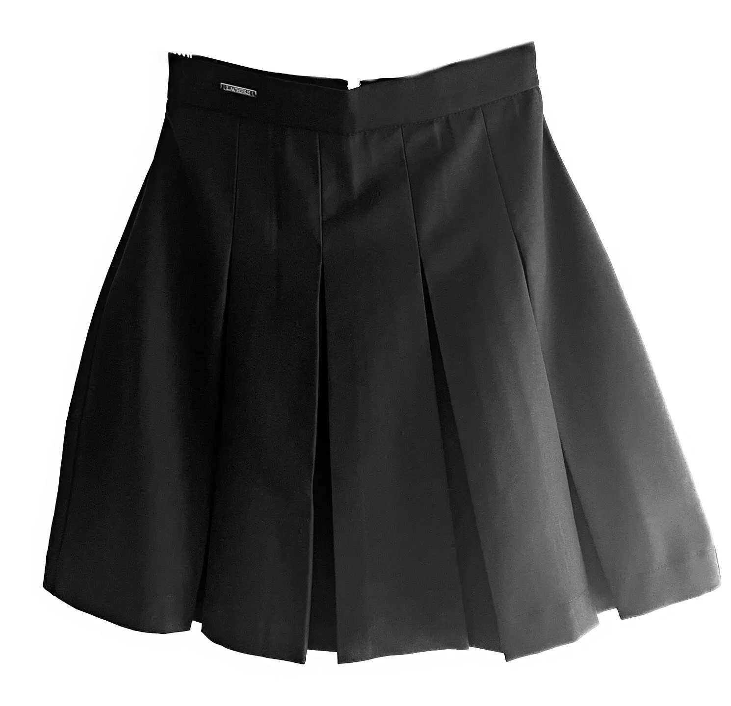 Black Pleated Twill Skirt - Premium Jersey