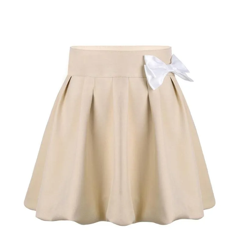 Bow Knot Pleated Skirt