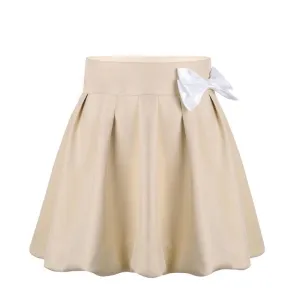 Bow Knot Pleated Skirt