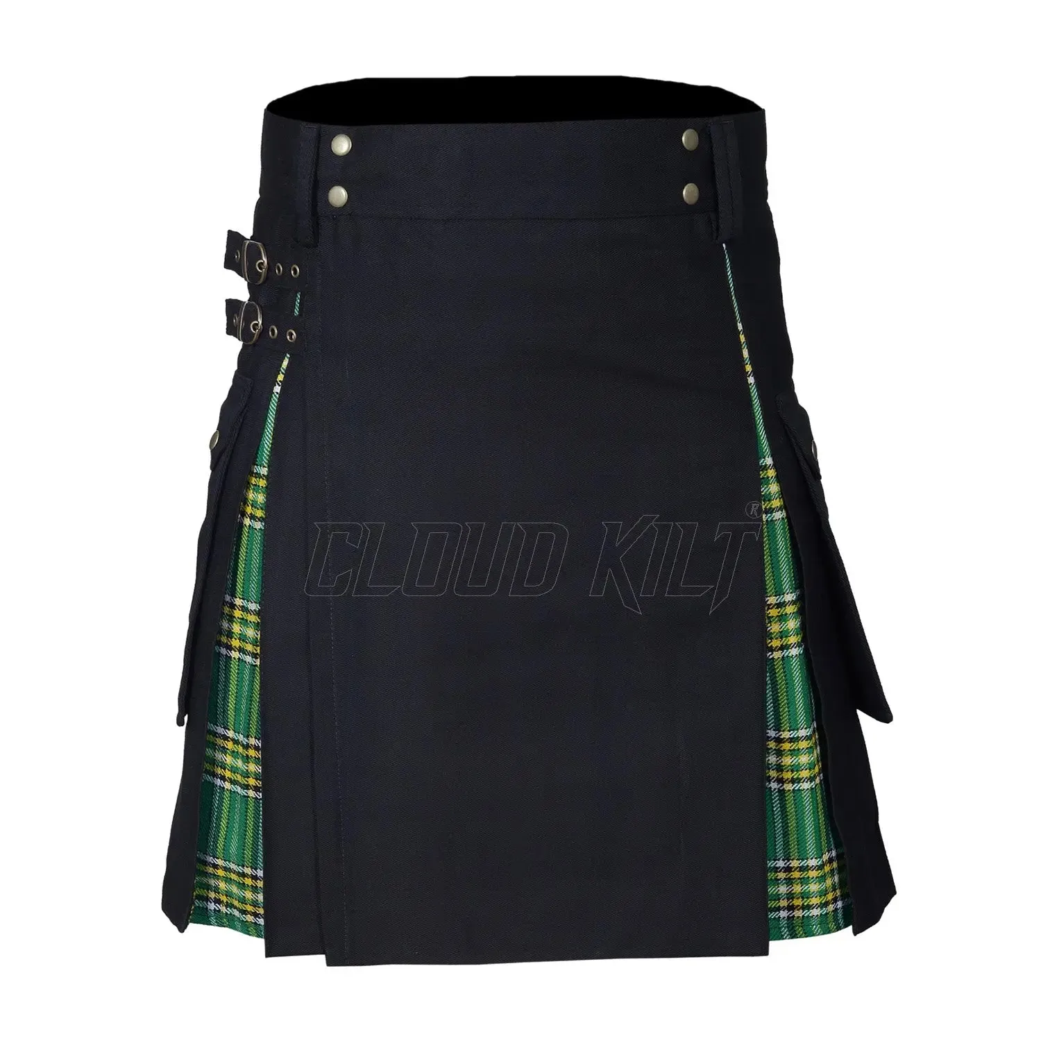 Box Pleated Tartan  Hybrid Irish Heritage Utility Kilt