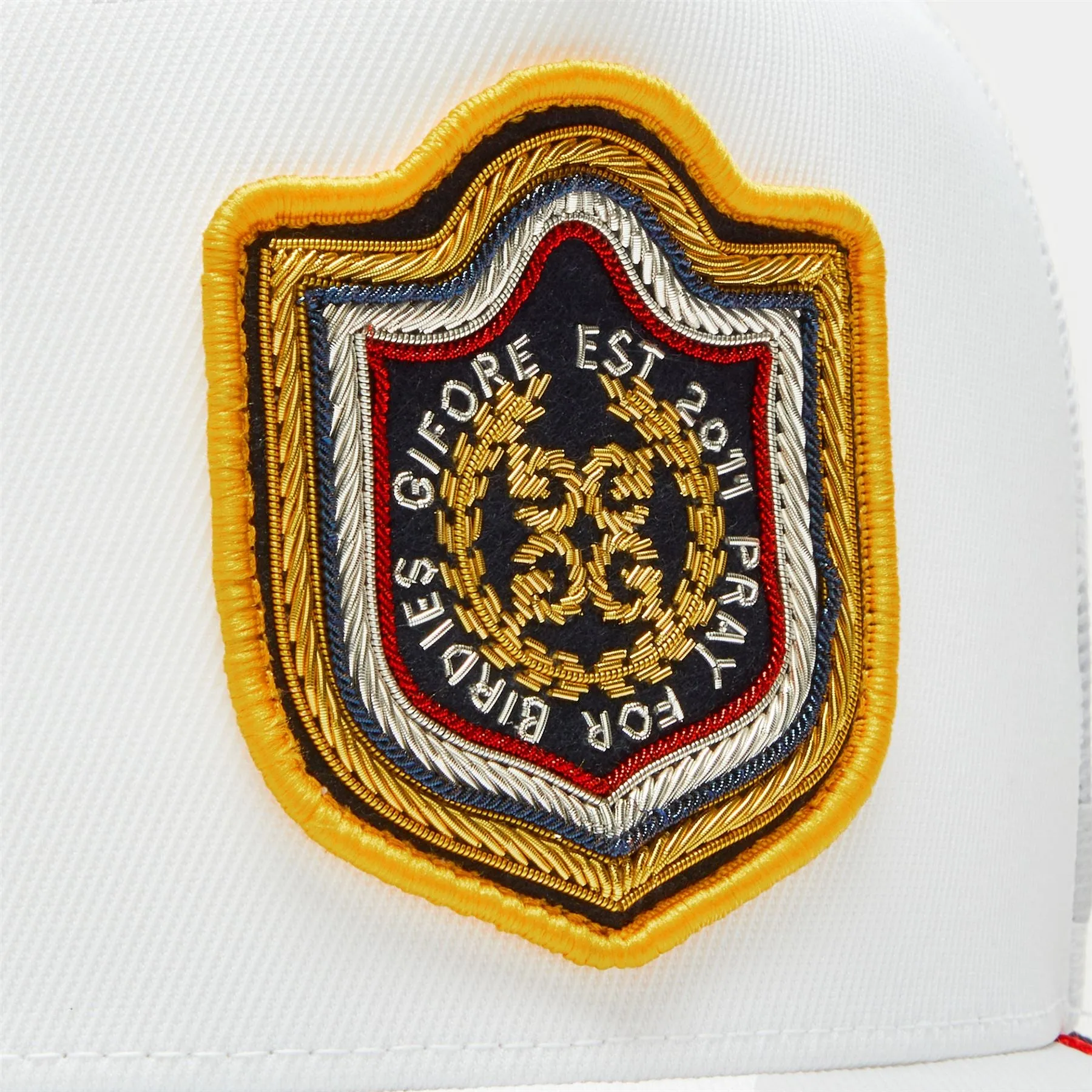 Bullion Stretch Twill Snapback Cap Snow - AW24