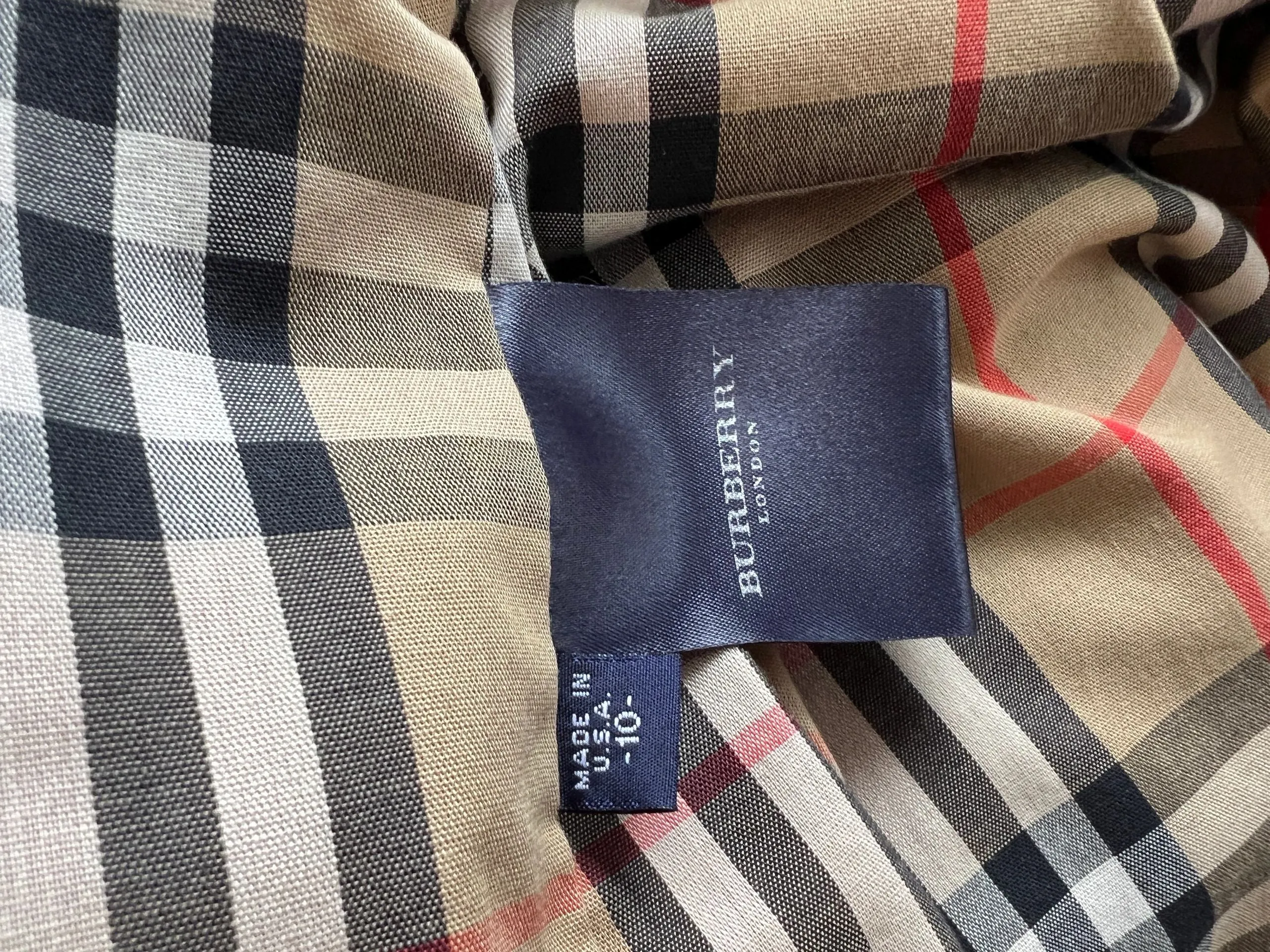 Burberry Nova Check Hooded Trench Coat