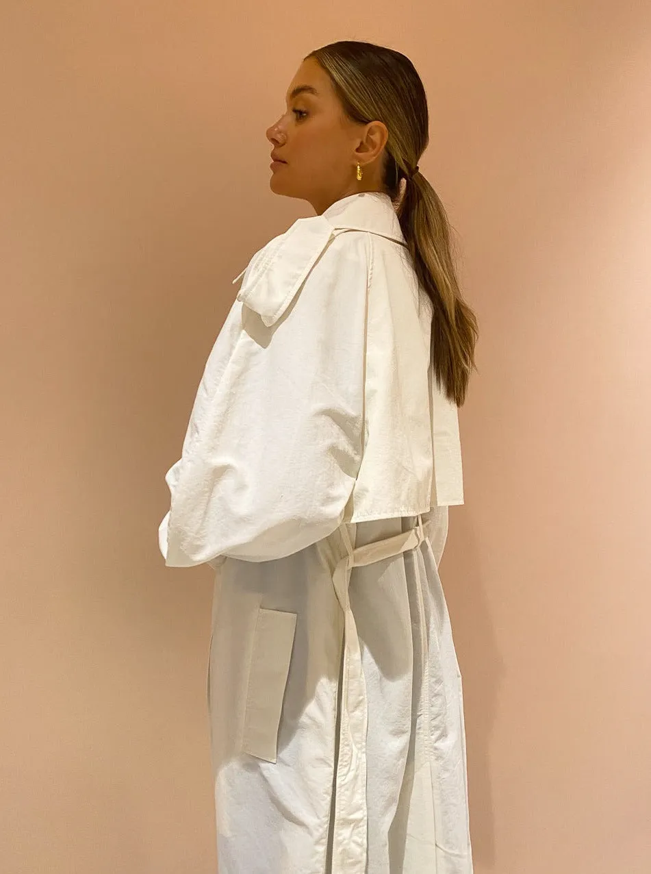 Camilla and Marc Marmon Trench in Soft White