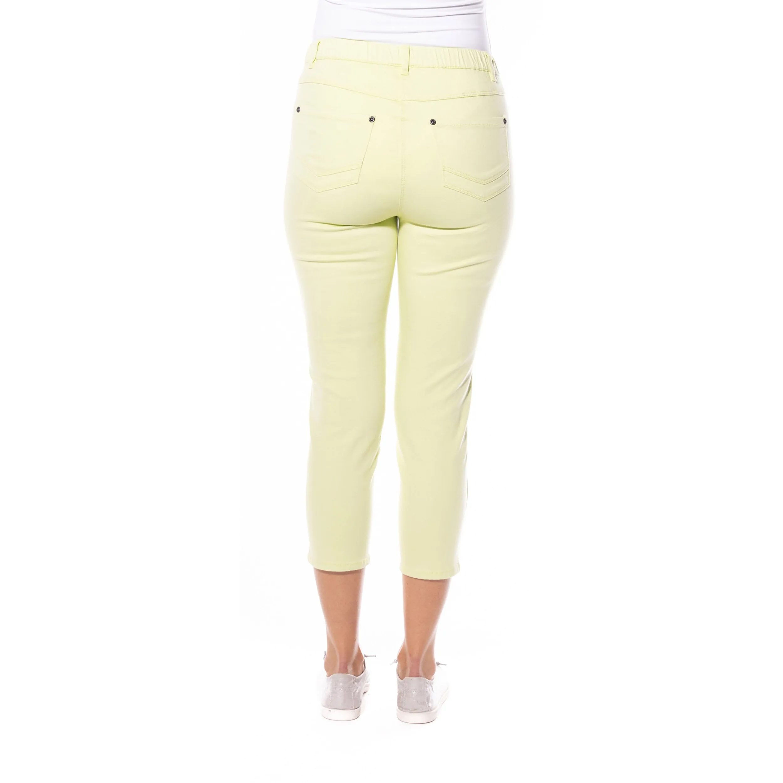 Capri Jeggings by Café Latte - Lime