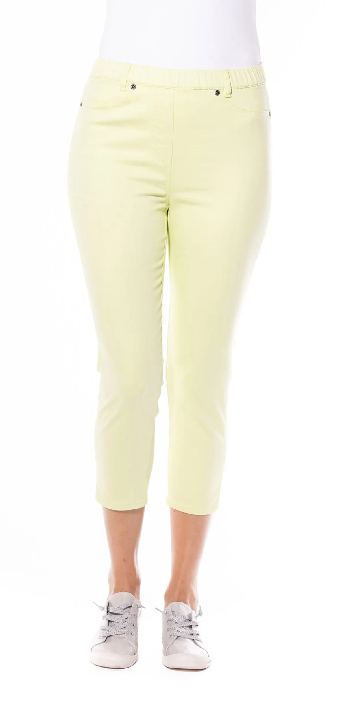 Capri Jeggings by Café Latte - Lime