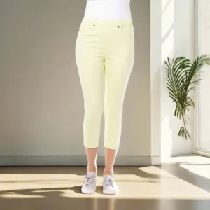 Capri Jeggings by Café Latte - Lime