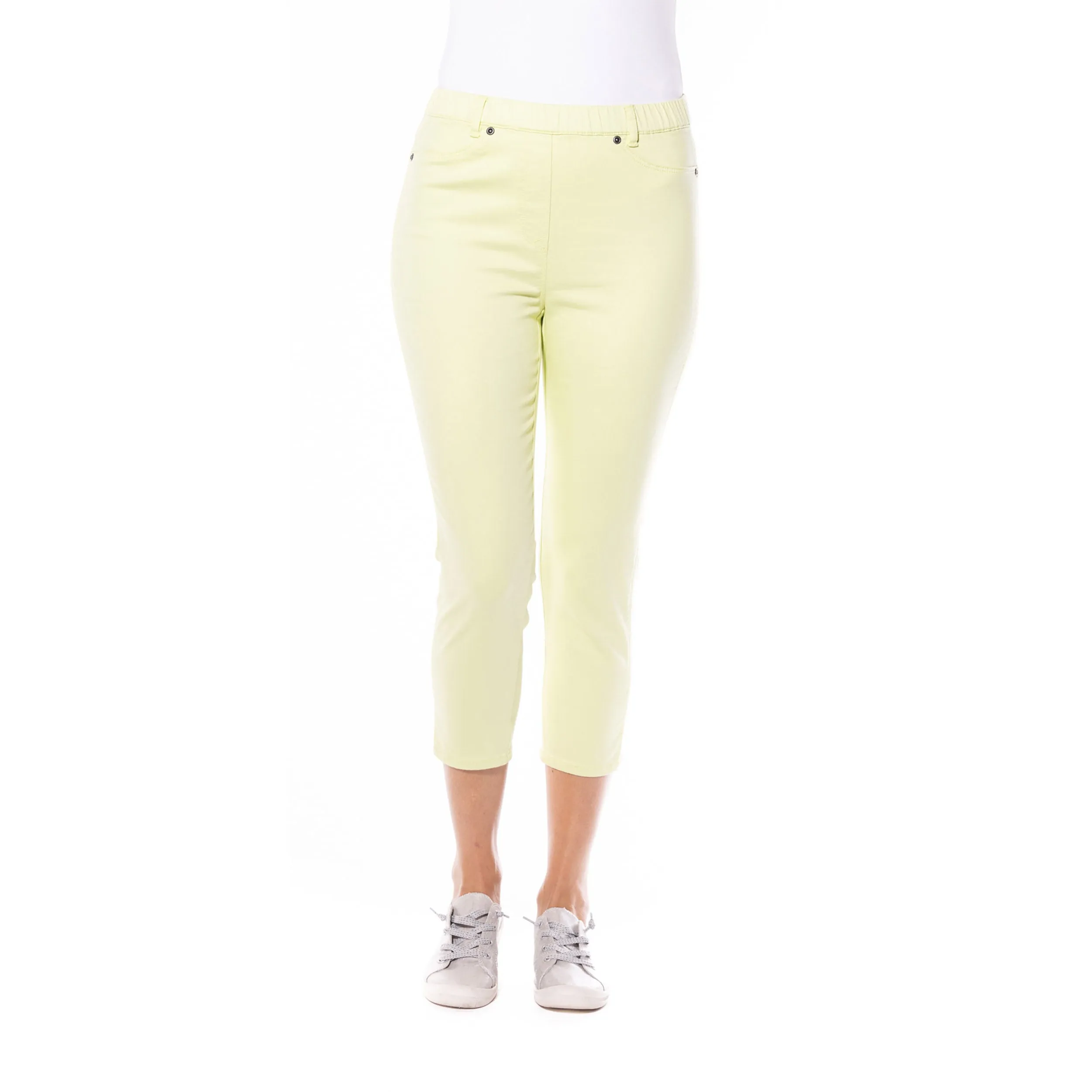 Capri Jeggings by Café Latte - Lime