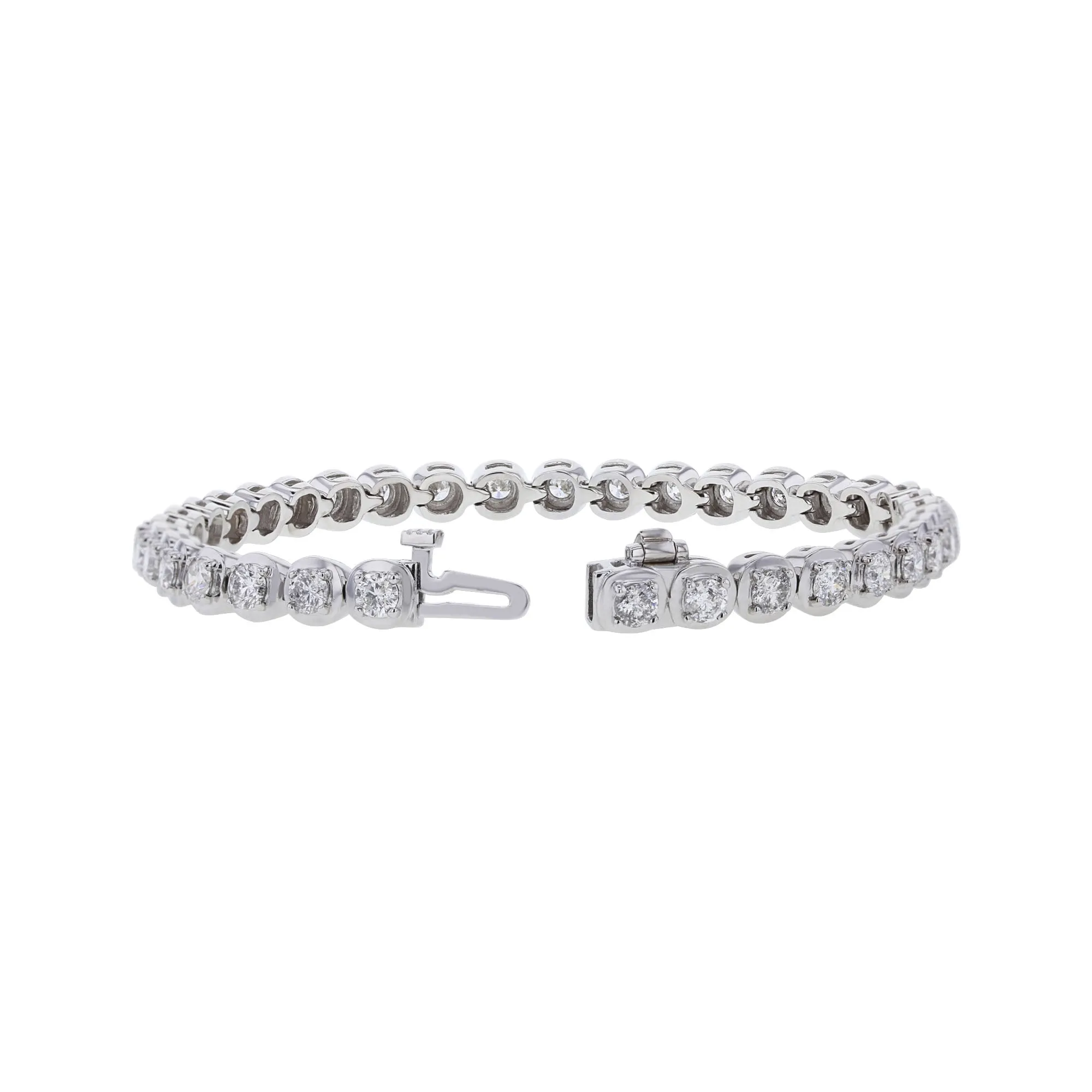 Chimera Cushion Set Diamond Tennis Bracelet 5ct