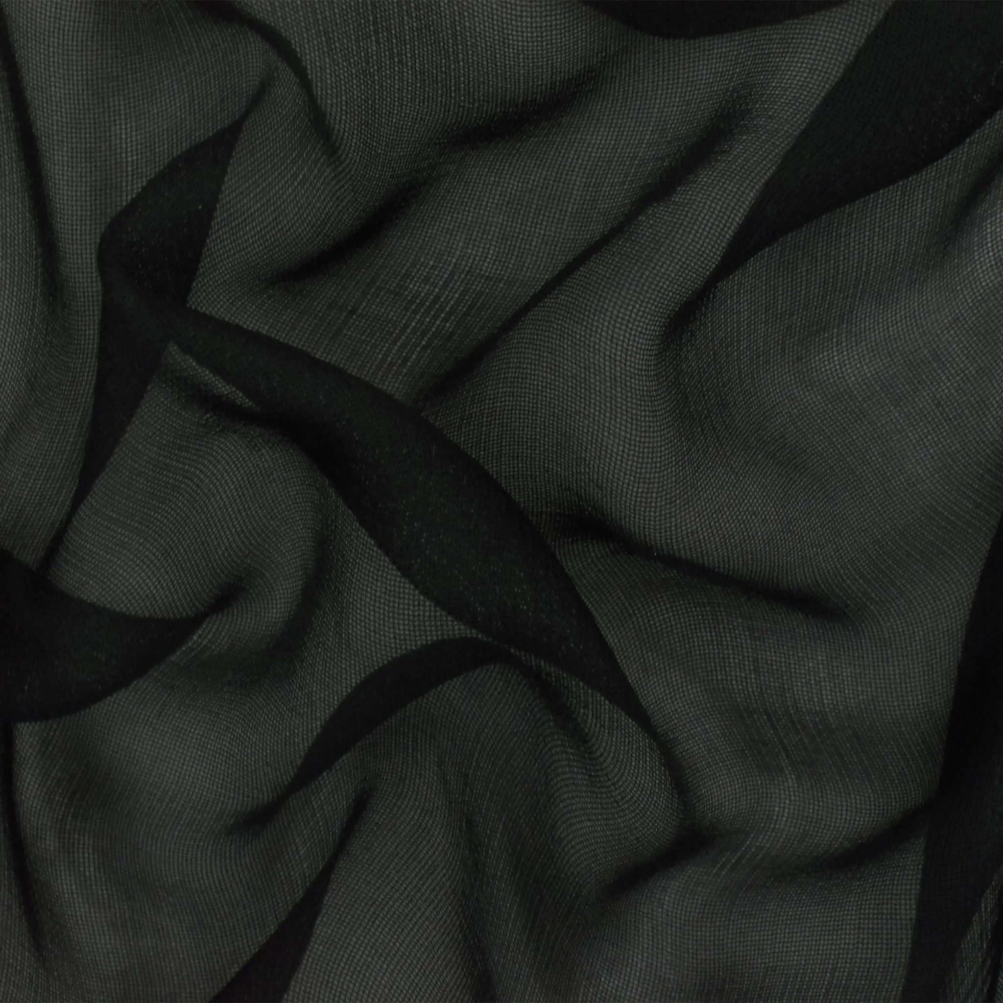 Classic Black Silk Yoryu Woven Fabric