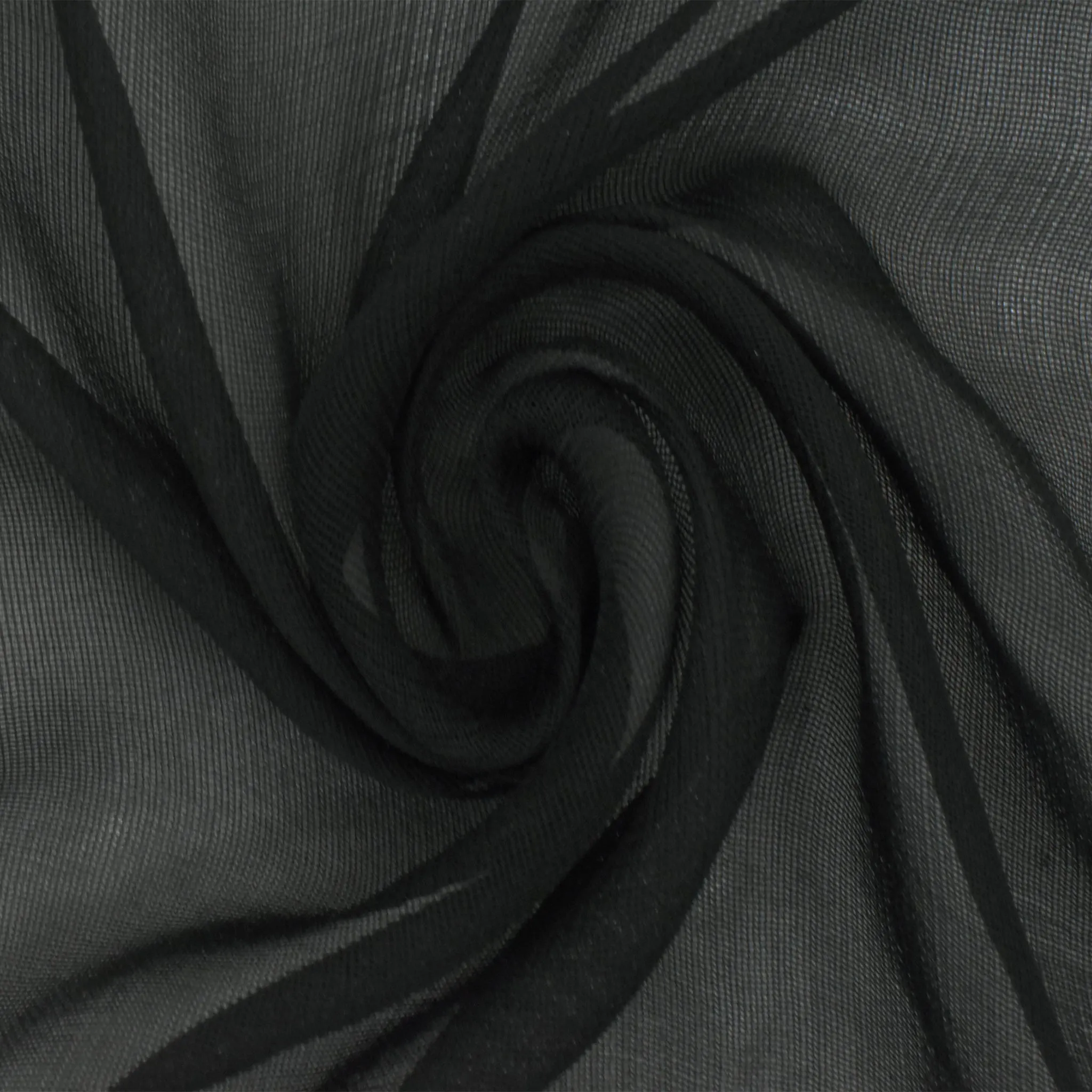 Classic Black Silk Yoryu Woven Fabric