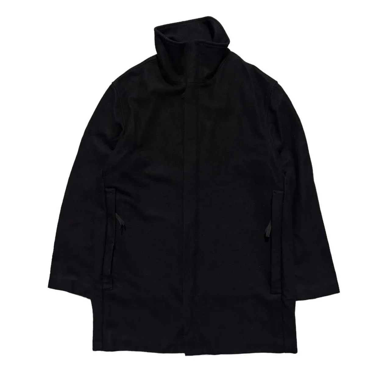 CP Company Black Wool Trench Jacket