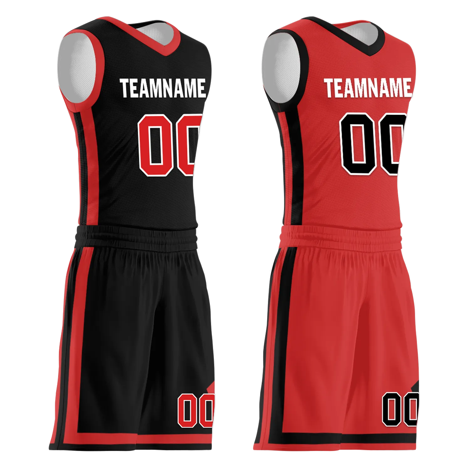 Custom Black White Classic Style Reversible Basketball Uniform Personalized Ordinary BBJR-D017006