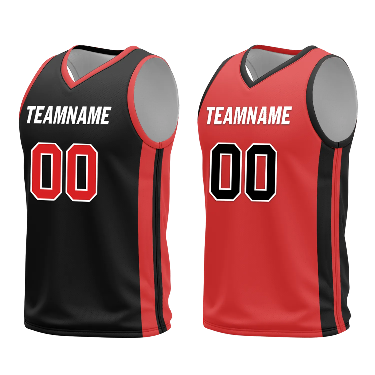 Custom Black White Classic Style Reversible Basketball Uniform Personalized Ordinary BBJR-D017006