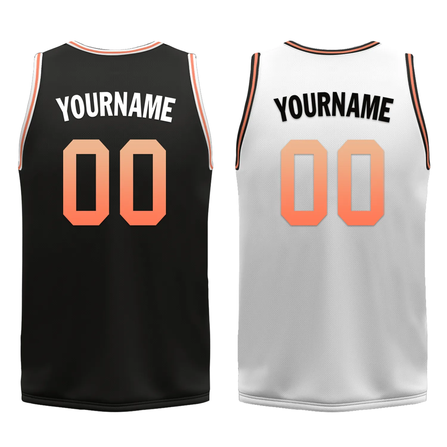 Custom Black White Classic Style Reversible Basketball Uniform Personalized Ordinary BBJR-D017028