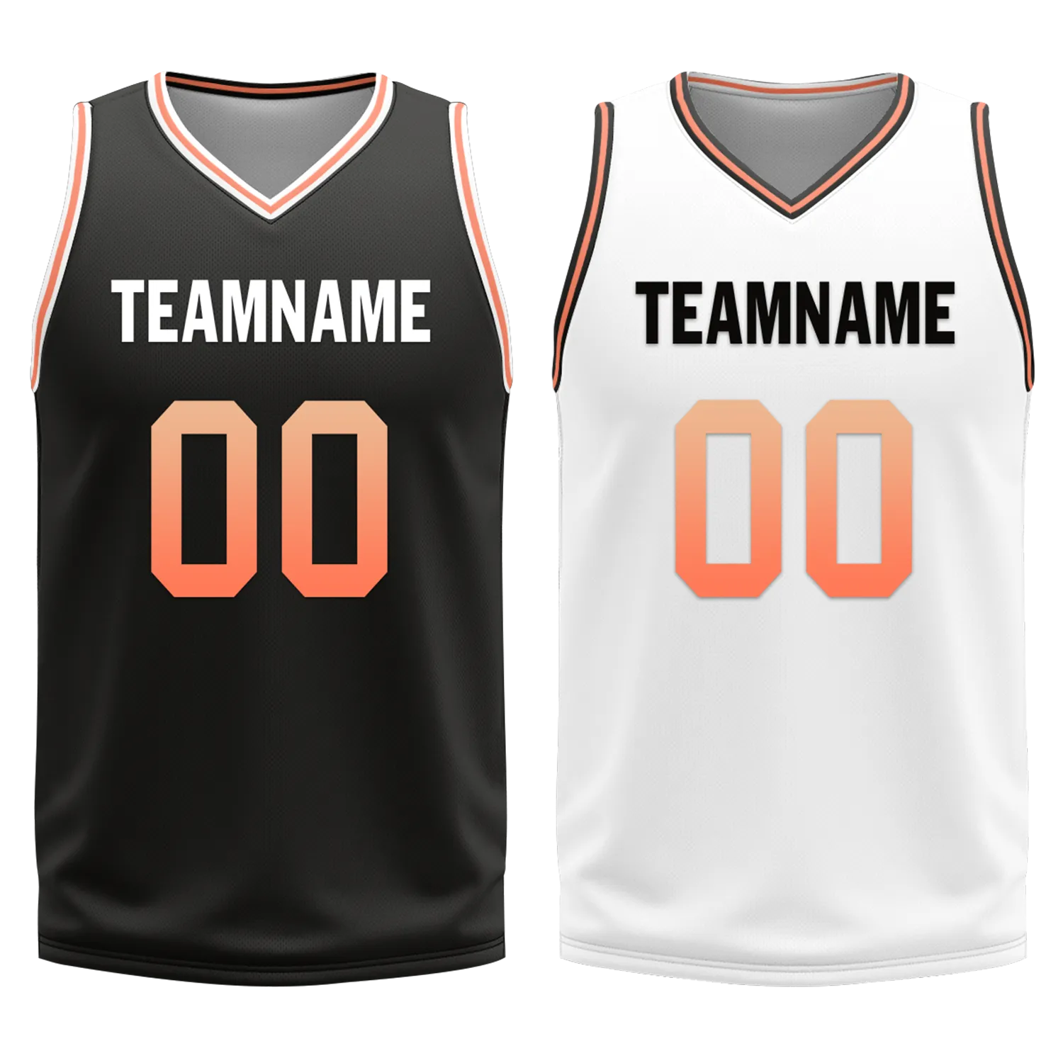 Custom Black White Classic Style Reversible Basketball Uniform Personalized Ordinary BBJR-D017028