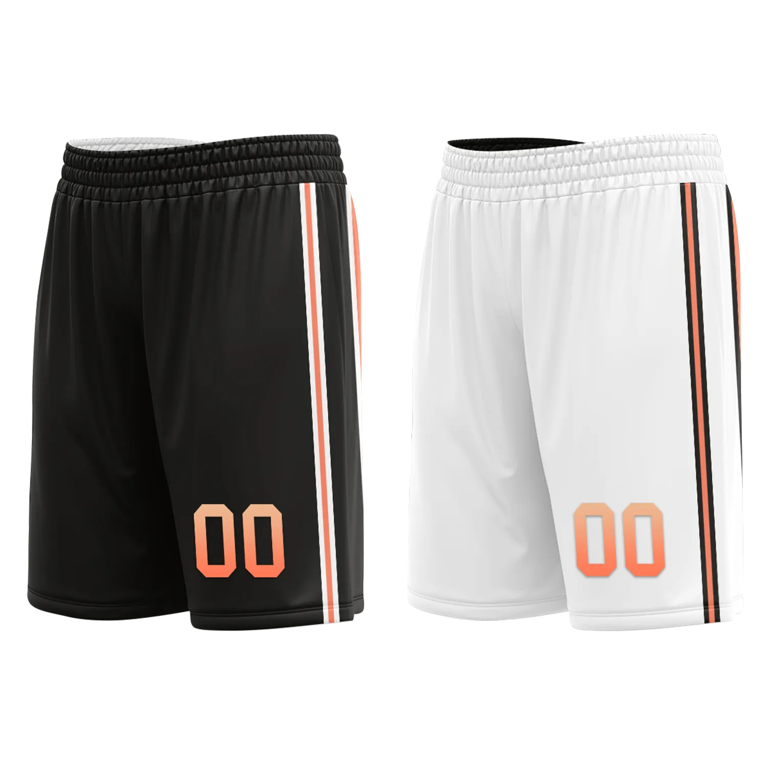 Custom Black White Classic Style Reversible Basketball Uniform Personalized Ordinary BBJR-D017028