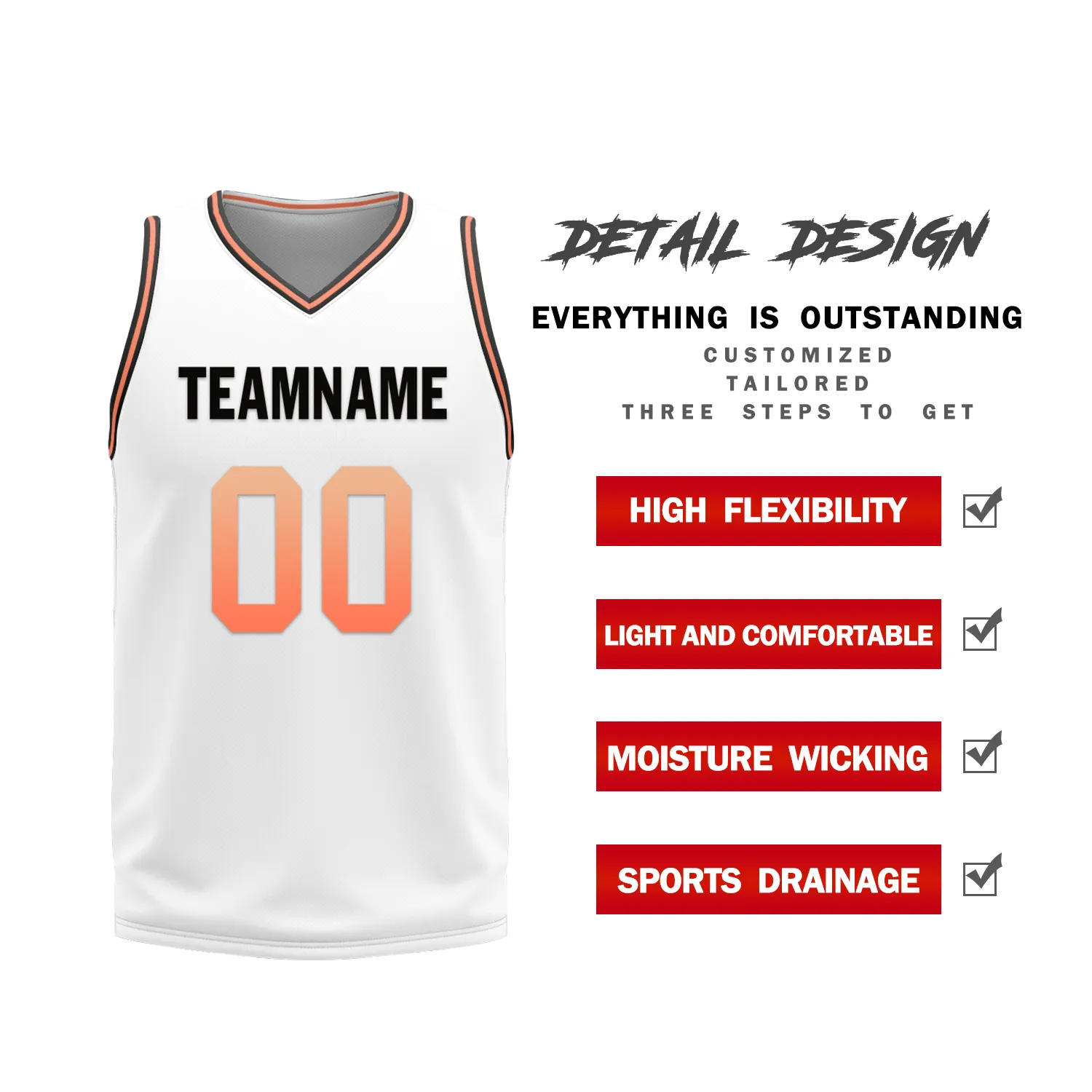 Custom Black White Classic Style Reversible Basketball Uniform Personalized Ordinary BBJR-D017028