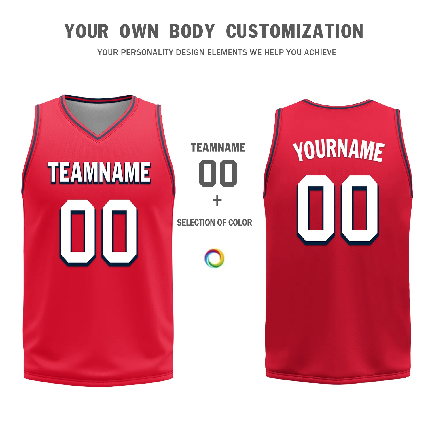 Custom Blue Red Classic Style Reversible Basketball Uniform Personalized BBJR-D017021