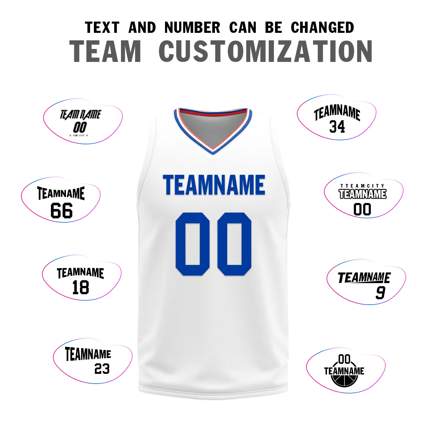 Custom Blue White Classic Style Reversible Basketball Uniform Personalized Ordinary BBJR-D017031