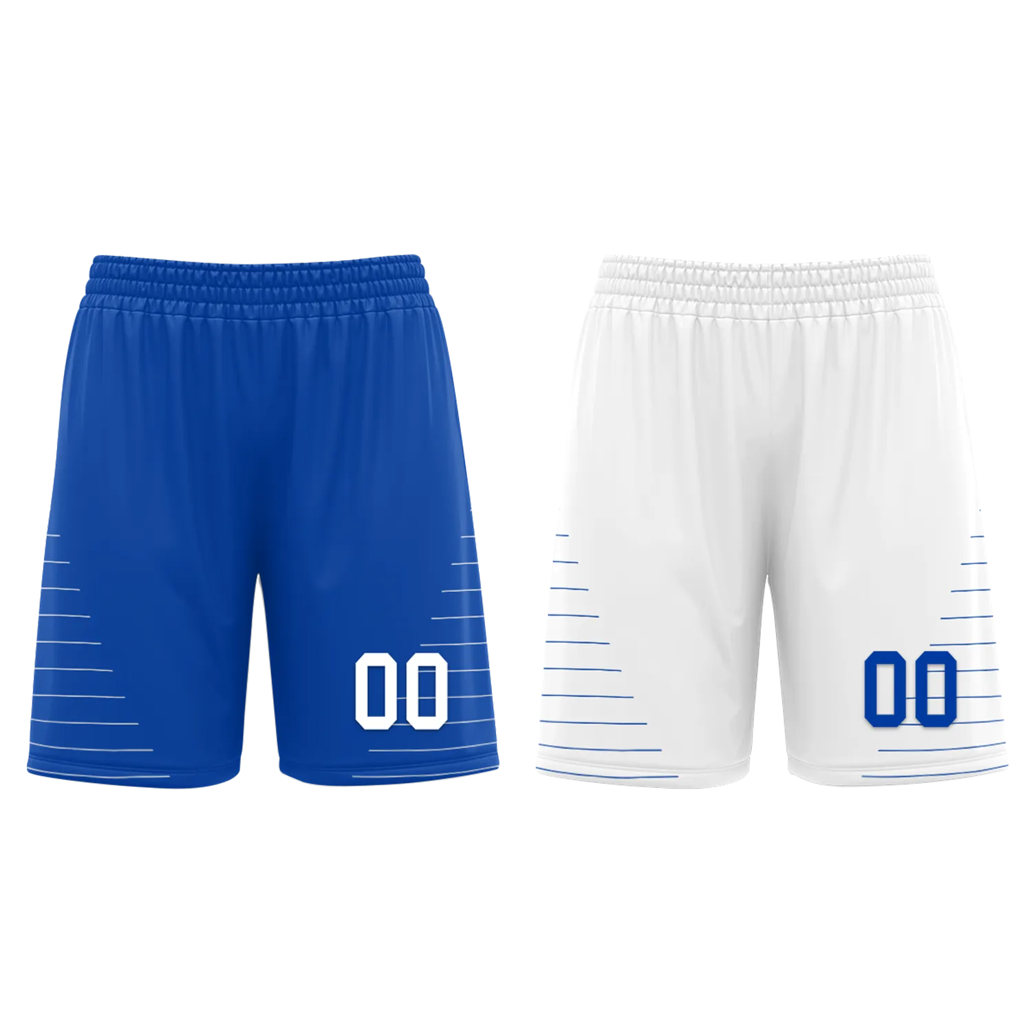 Custom Blue White Classic Style Reversible Basketball Uniform Personalized Ordinary BBJR-D017031