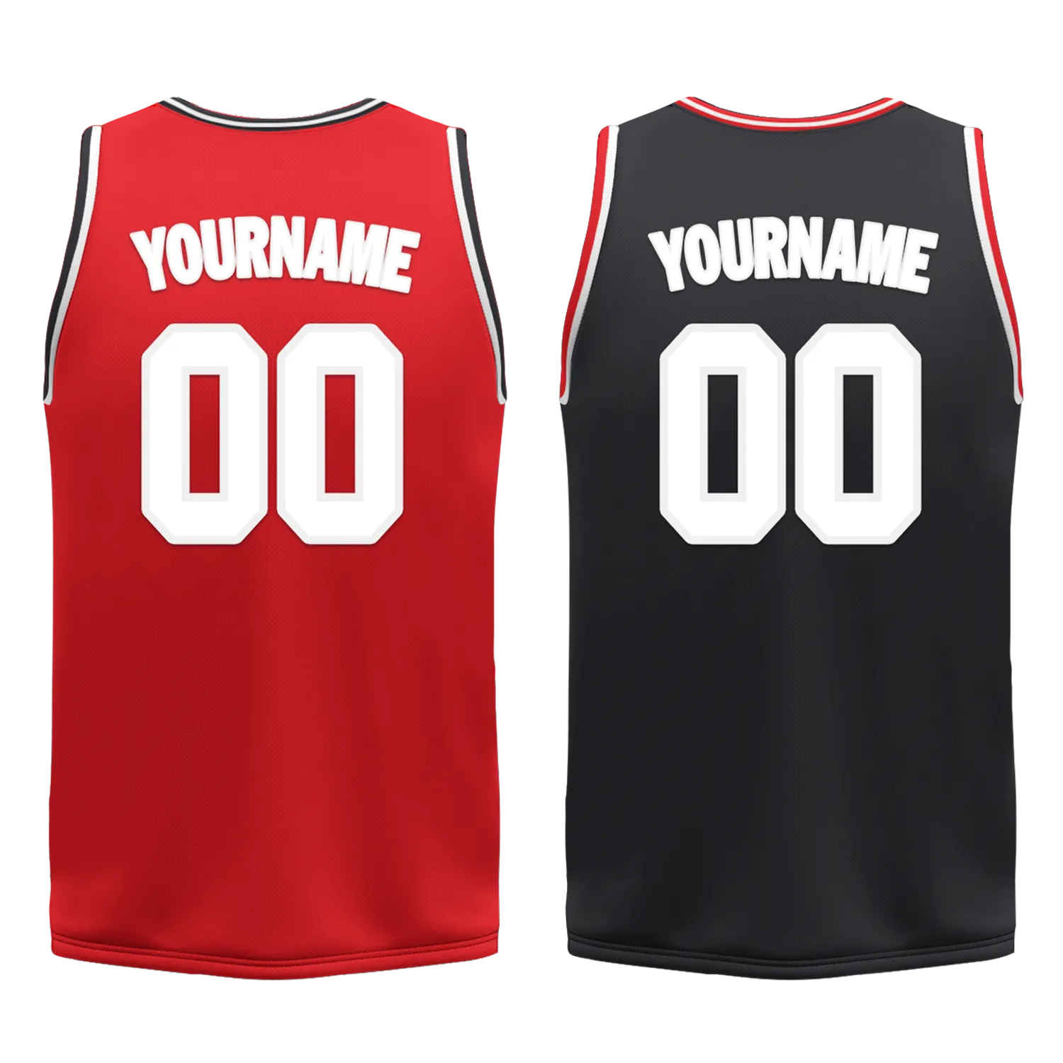 Custom Red Black Classic Style Reversible Basketball Uniform Personalized Ordinary BBJR-D017025