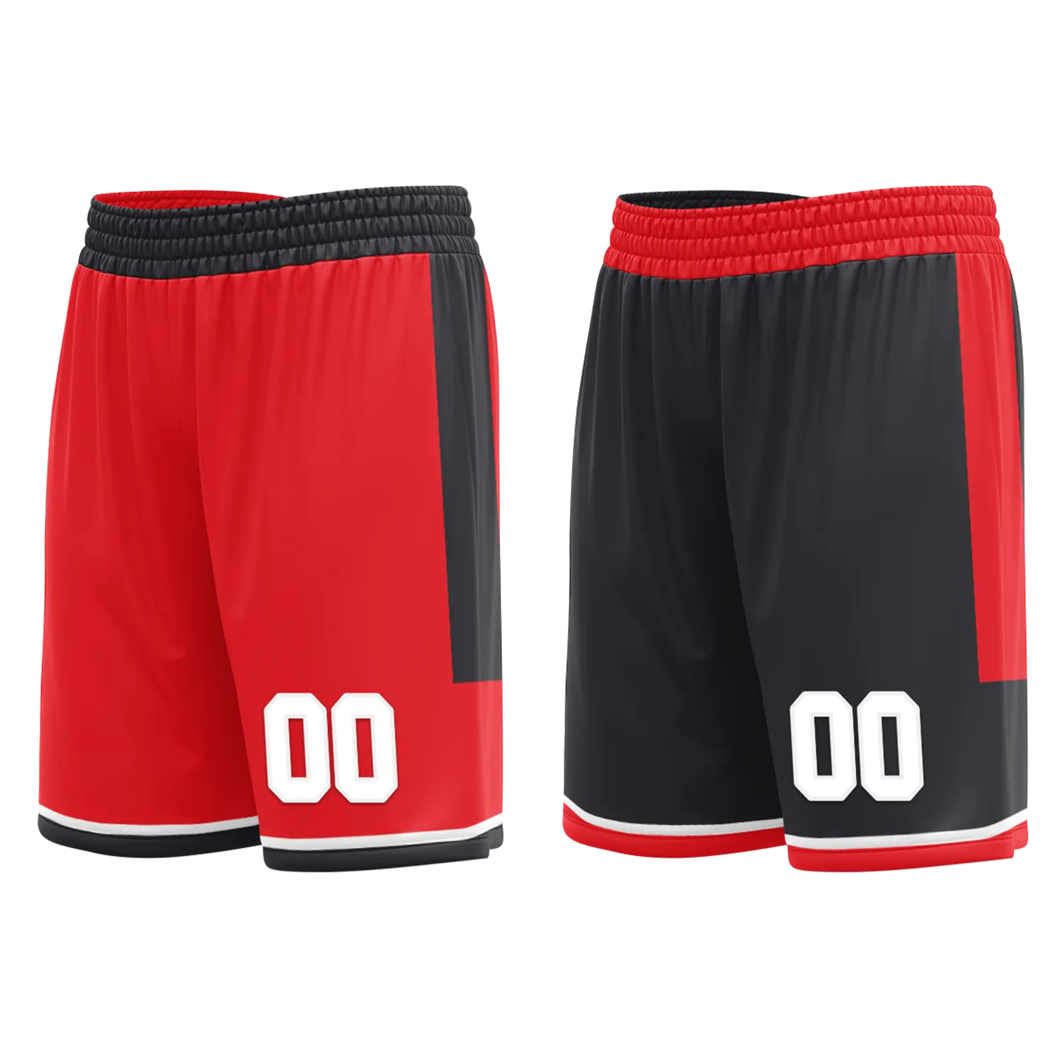 Custom Red Black Classic Style Reversible Basketball Uniform Personalized Ordinary BBJR-D017025