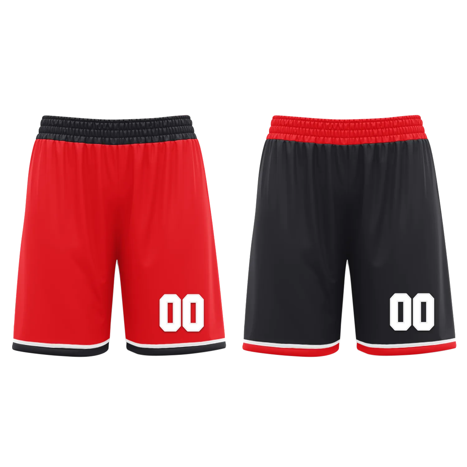 Custom Red Black Classic Style Reversible Basketball Uniform Personalized Ordinary BBJR-D017025