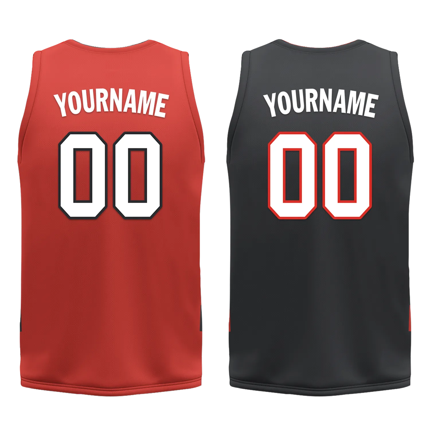 Custom Red Black Classic Style Reversible Basketball Uniform Personalized Ordinary BBJR-D017038