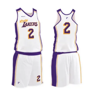 Custom Sublimated Ladies Basketball Uniforms