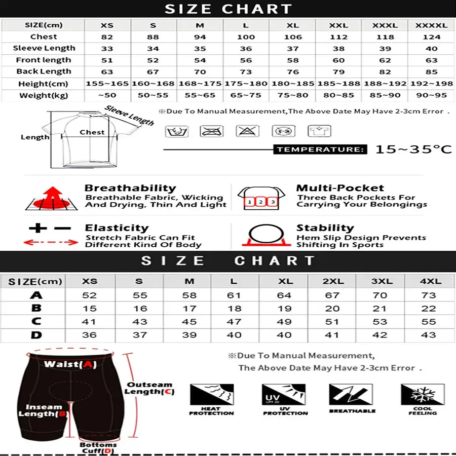 CYKLOPEDIA Cycling Jersey Sets Cycling Bicycle Suit Bicycle Short Sleeve Cycling Clothing Bike Maillot Cycling Jersey Bib Shorts