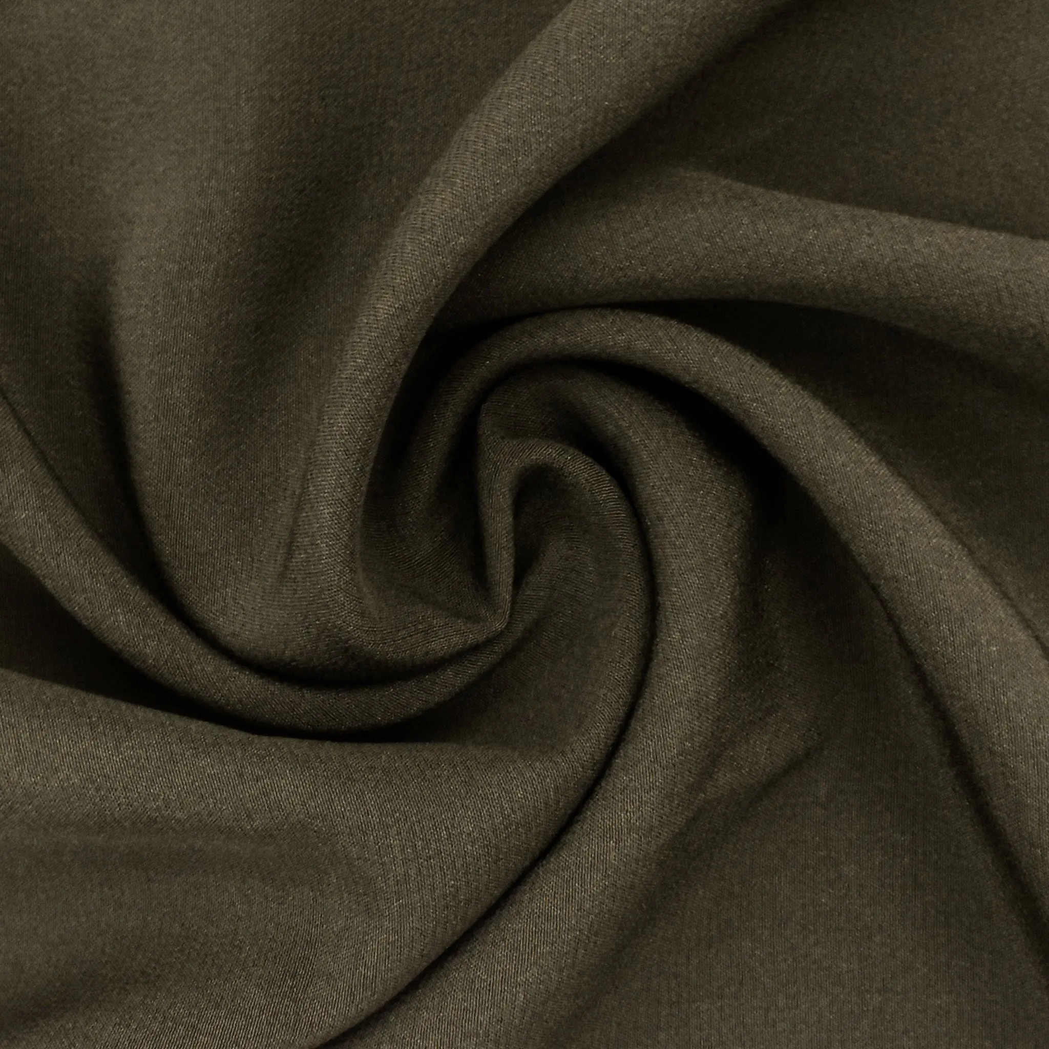 Deep Brown Silk Crepe De Chine Fabric