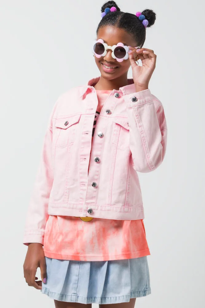 Denim Jacket Pink