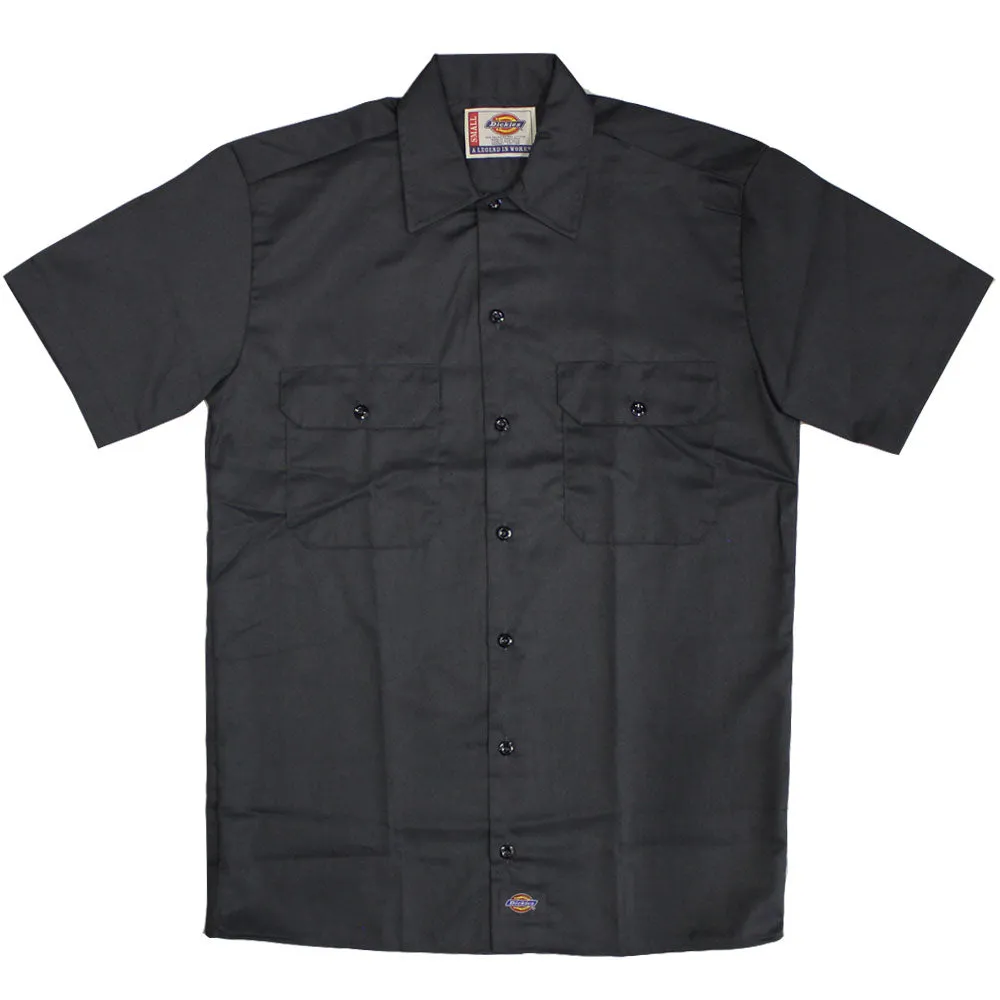 Dickies 1574 Short Sleeve Work Shirt Charcoal