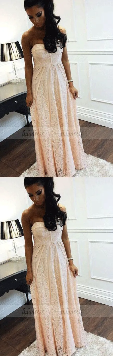 Elegant Evening Dress,Modest Evening Gowns,Simple Party Gowns,Lace Prom Dresses