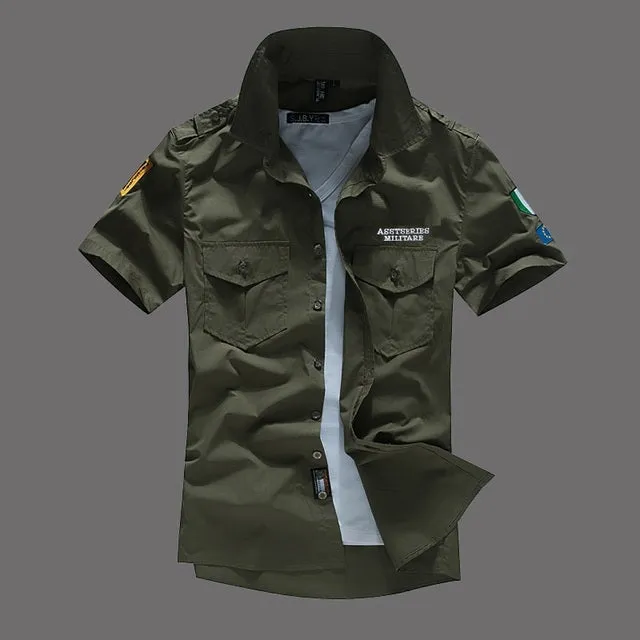 Embroidery Air Force Shirt