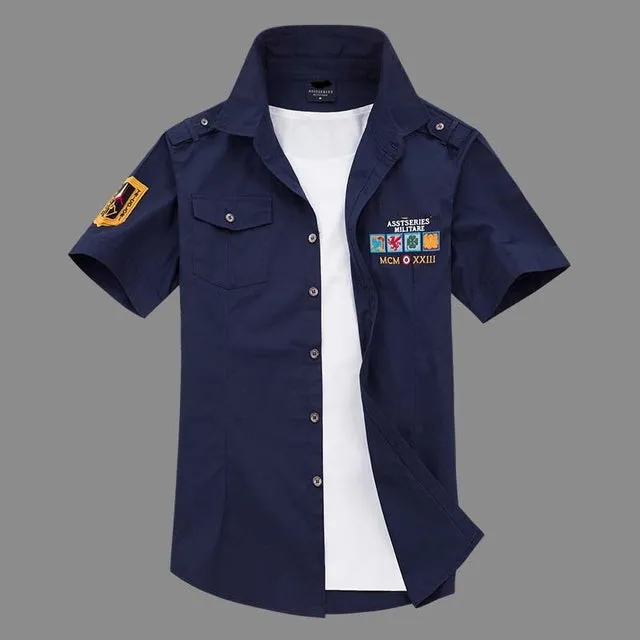 Embroidery Air Force Shirt