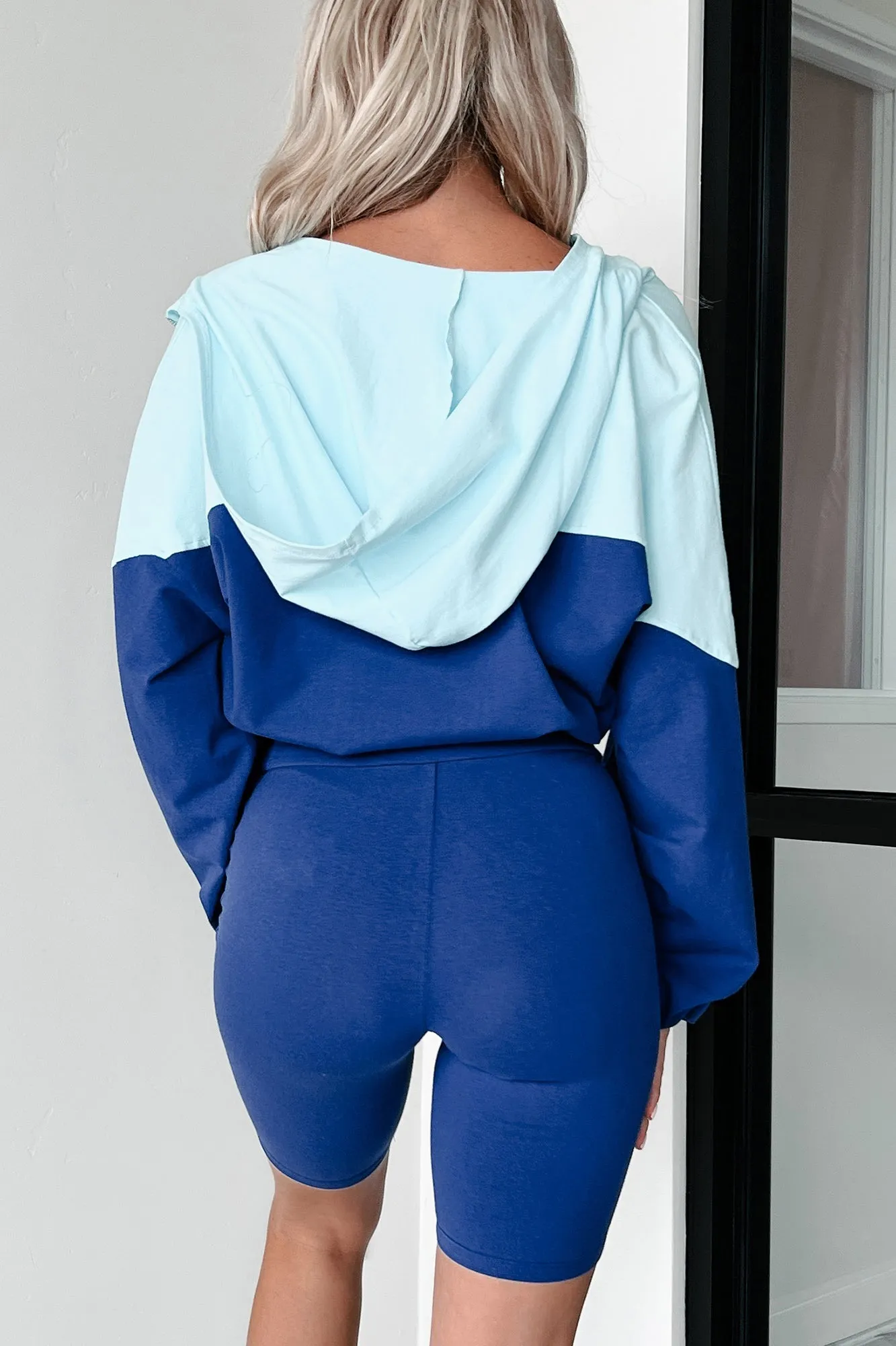 Feeling The Burn Athleisure Set (Royal Blue/Baby Blue)