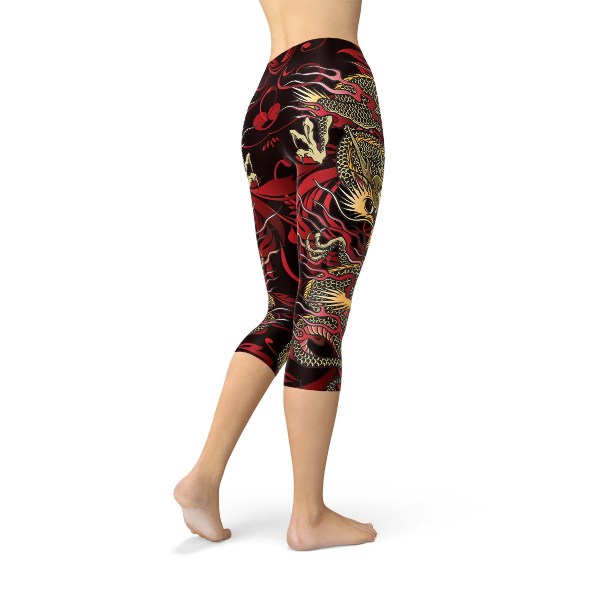 Fierce Dragon Empowerment Women's Capri Leggings