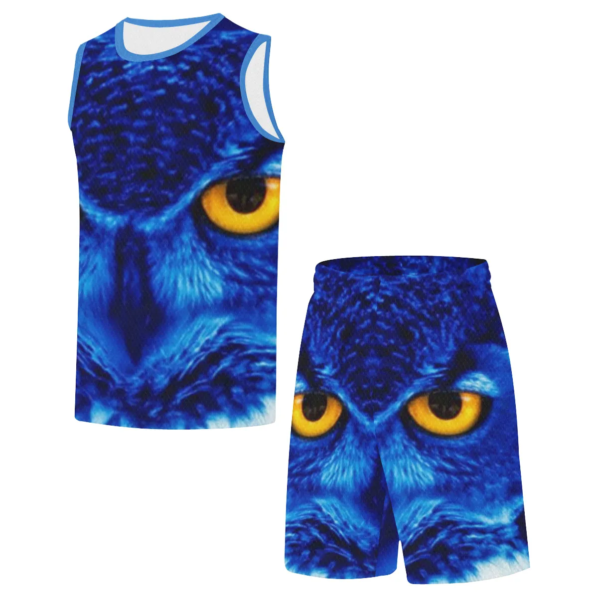 FLASHY BLUE OWL Basketball Uniform