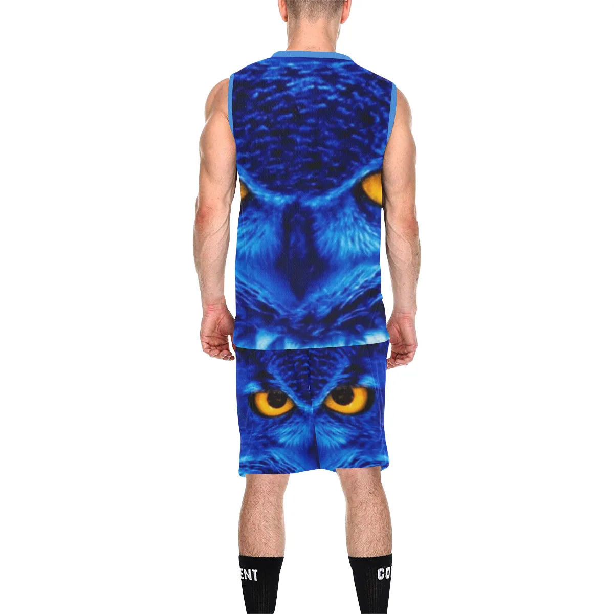 FLASHY BLUE OWL Basketball Uniform