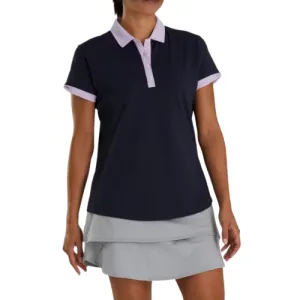 FootJoy Short Sleeve Color Block Navy