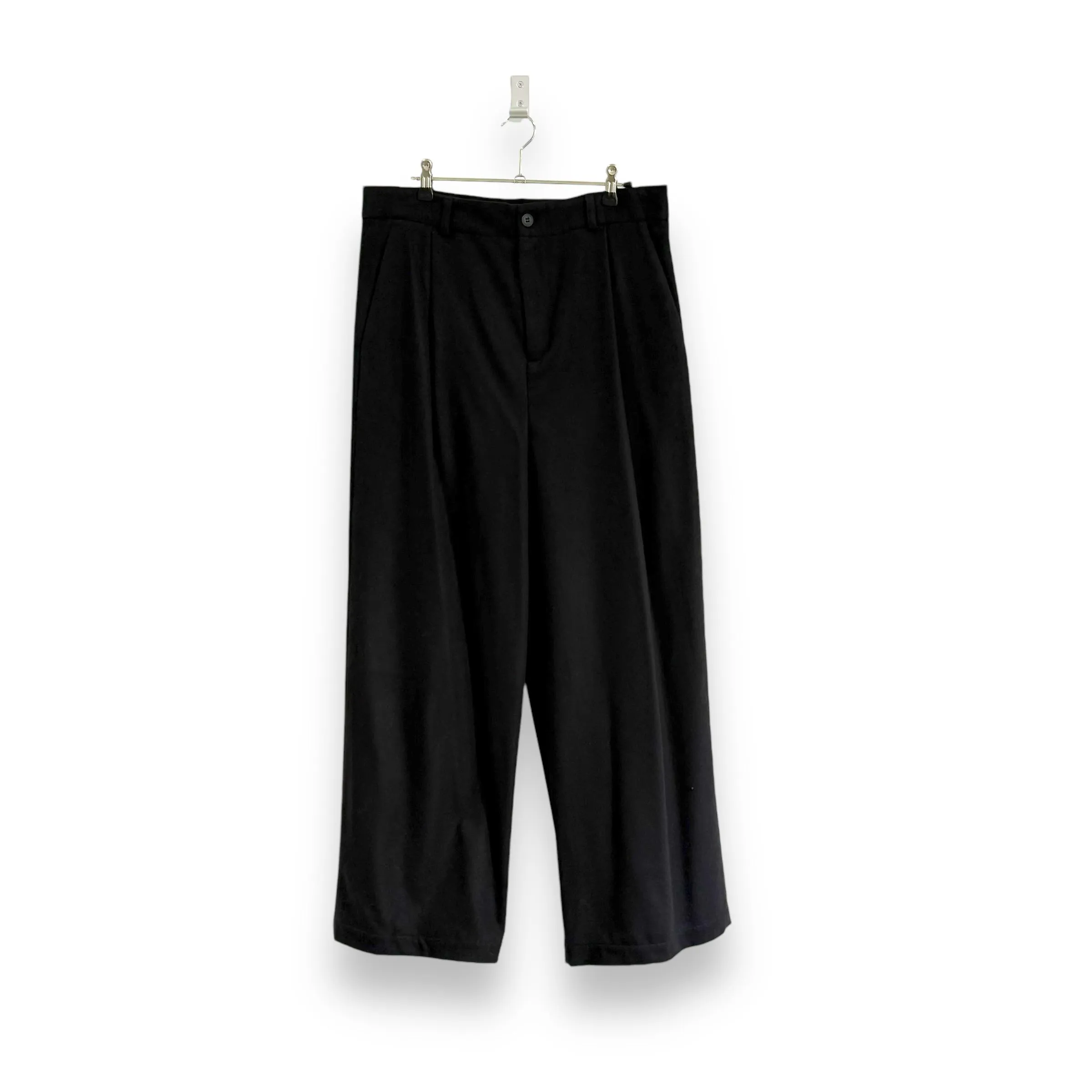 Frank Leder Loden Straight Trouser black