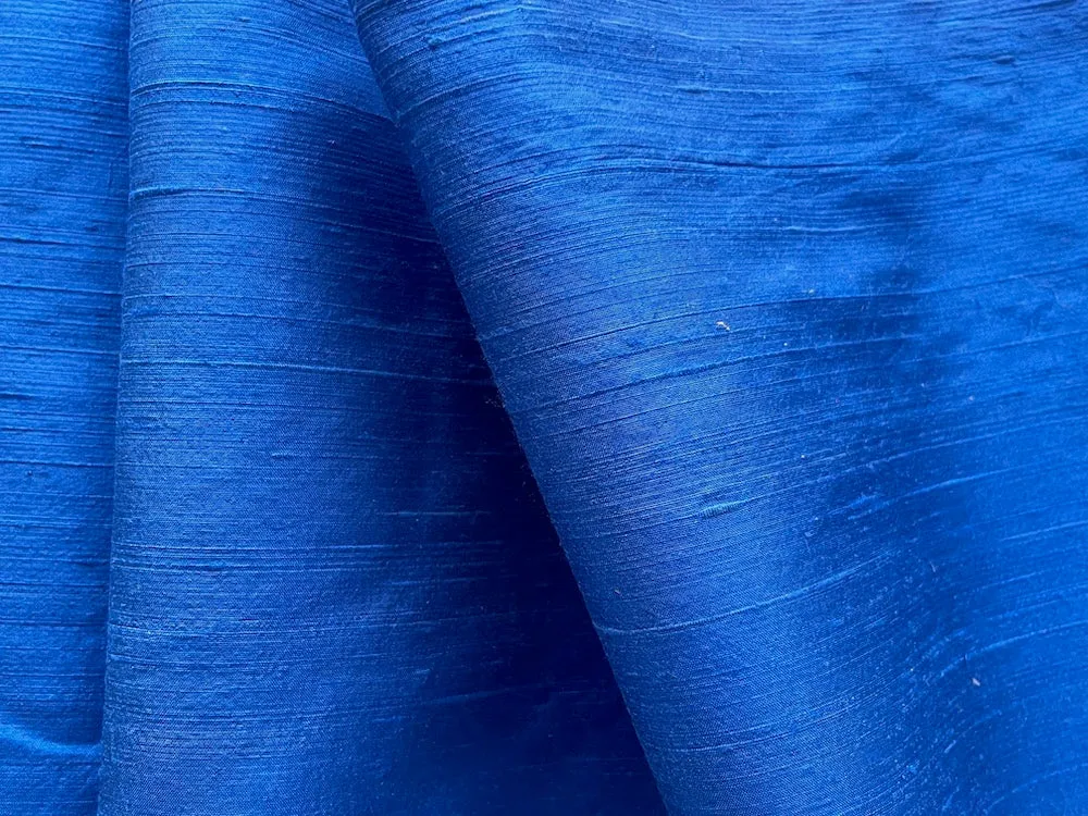 Fresh Royal Blue Silk Dupioni (Made in India)